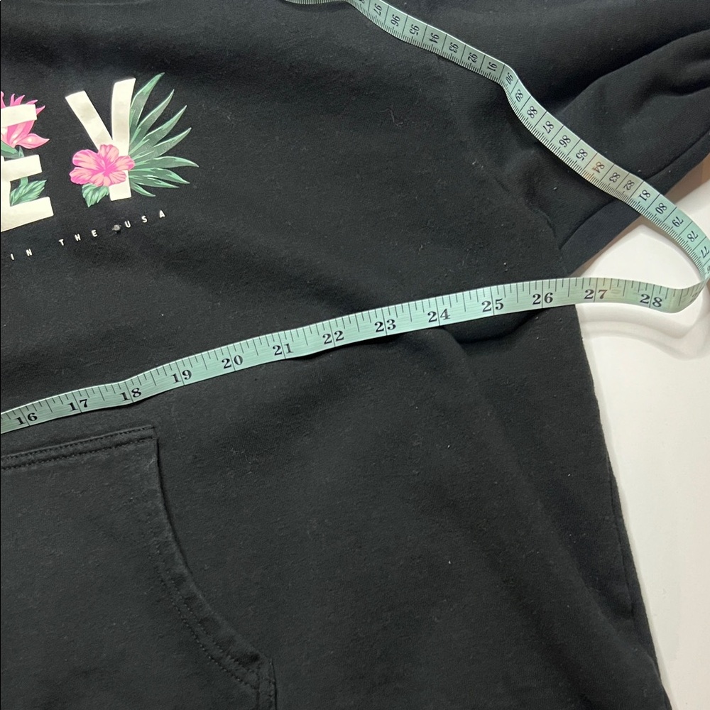 Women’s Hurley Black Floral Hoodie size 1X - Picture 6 of 7